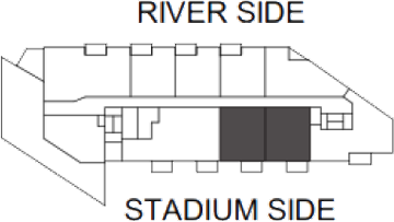 birds eye view of the floor plan location in the building